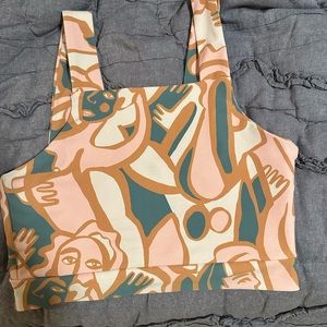 Womens Anthropologie longline sports bra